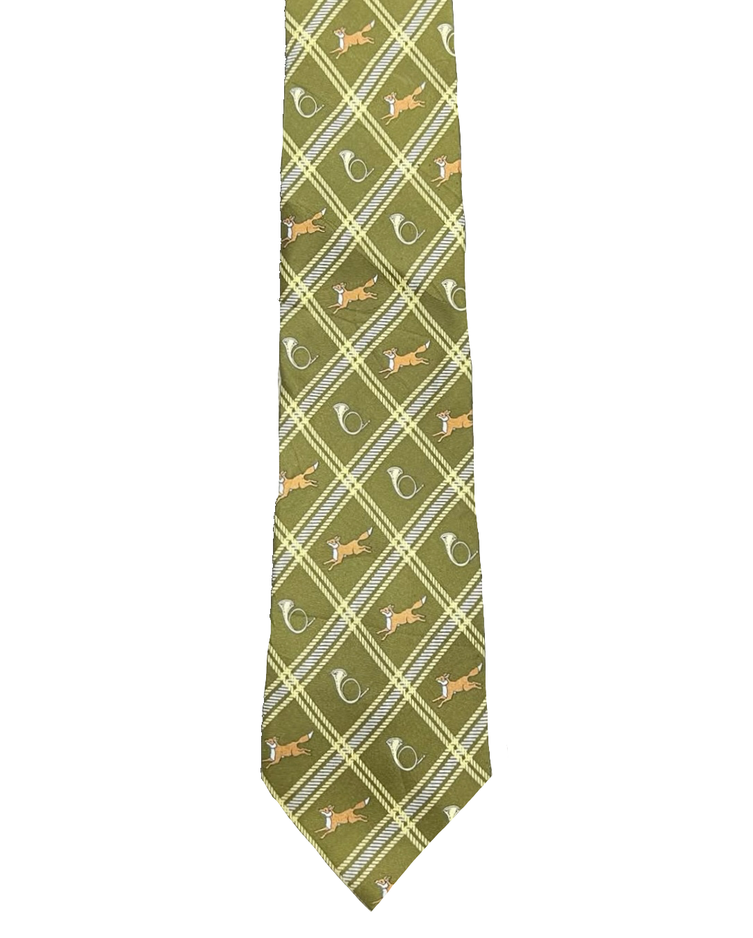 Fox & Hunting Horn Tie