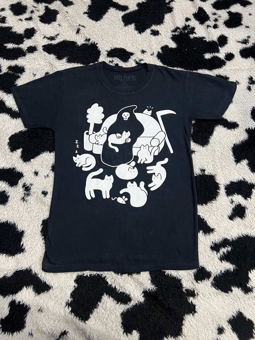 Grim Reaper with Cats Tee (Medium)