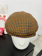 Checkered Flat Cap