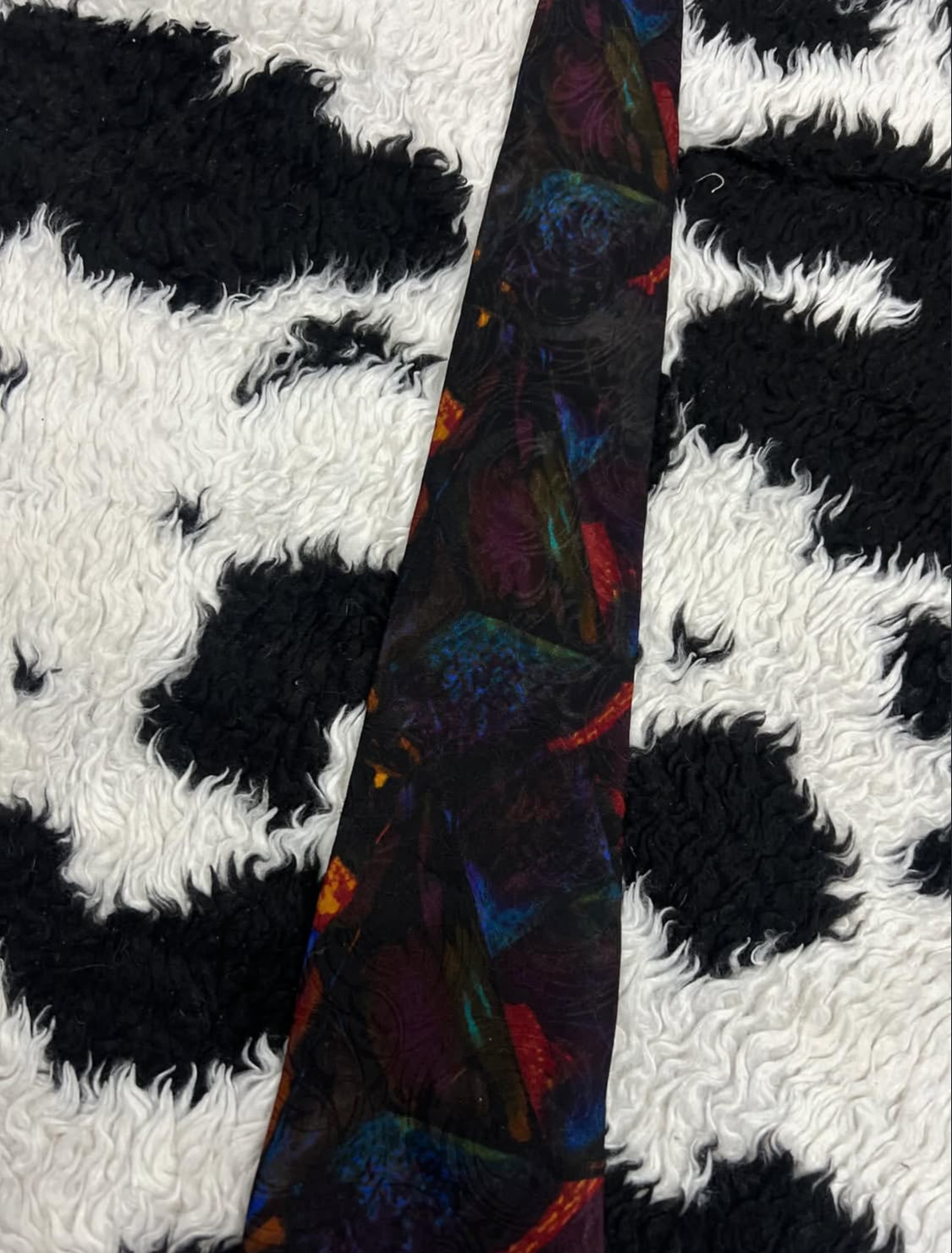 Por Monsier Black Abstract Tie