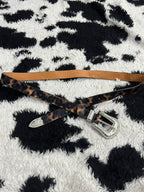 Cheetah Print Belt