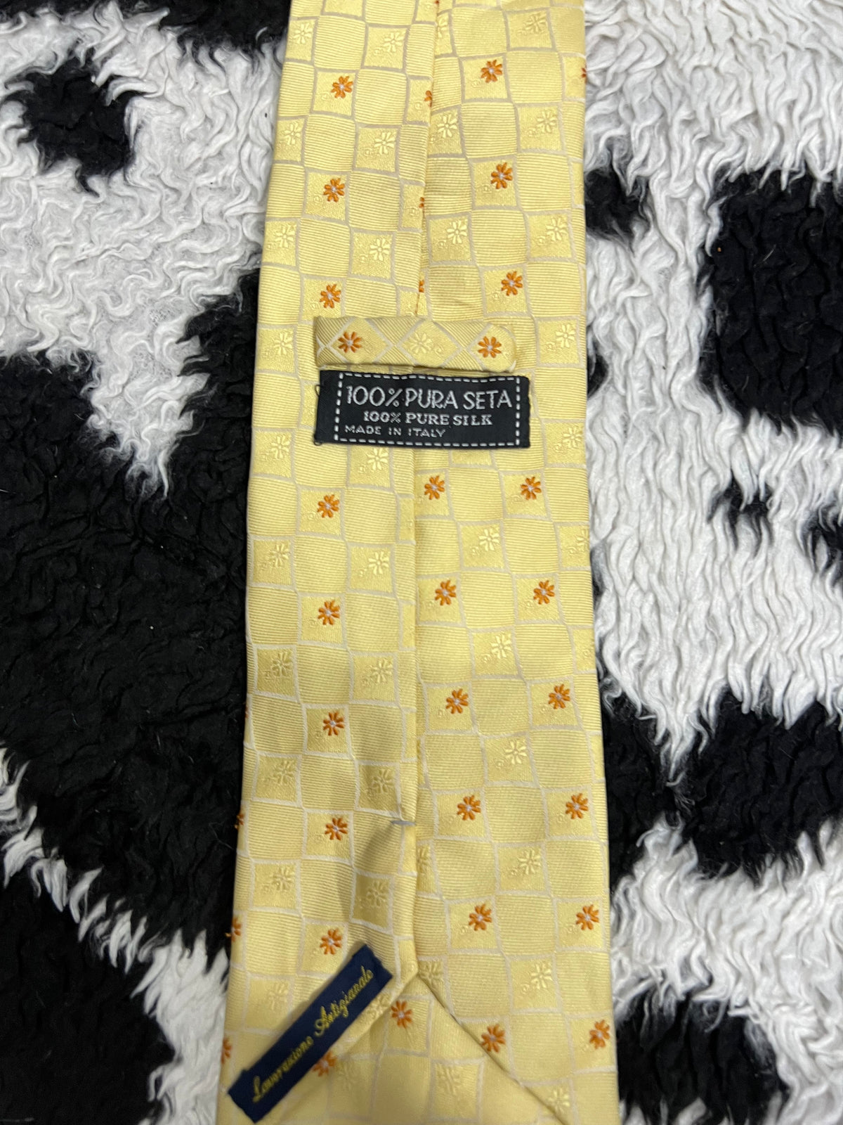 Yellow & Orange Floral Tie