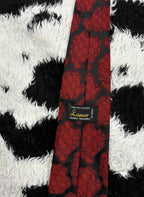 Lancer Black & Red Embroidered Tie
