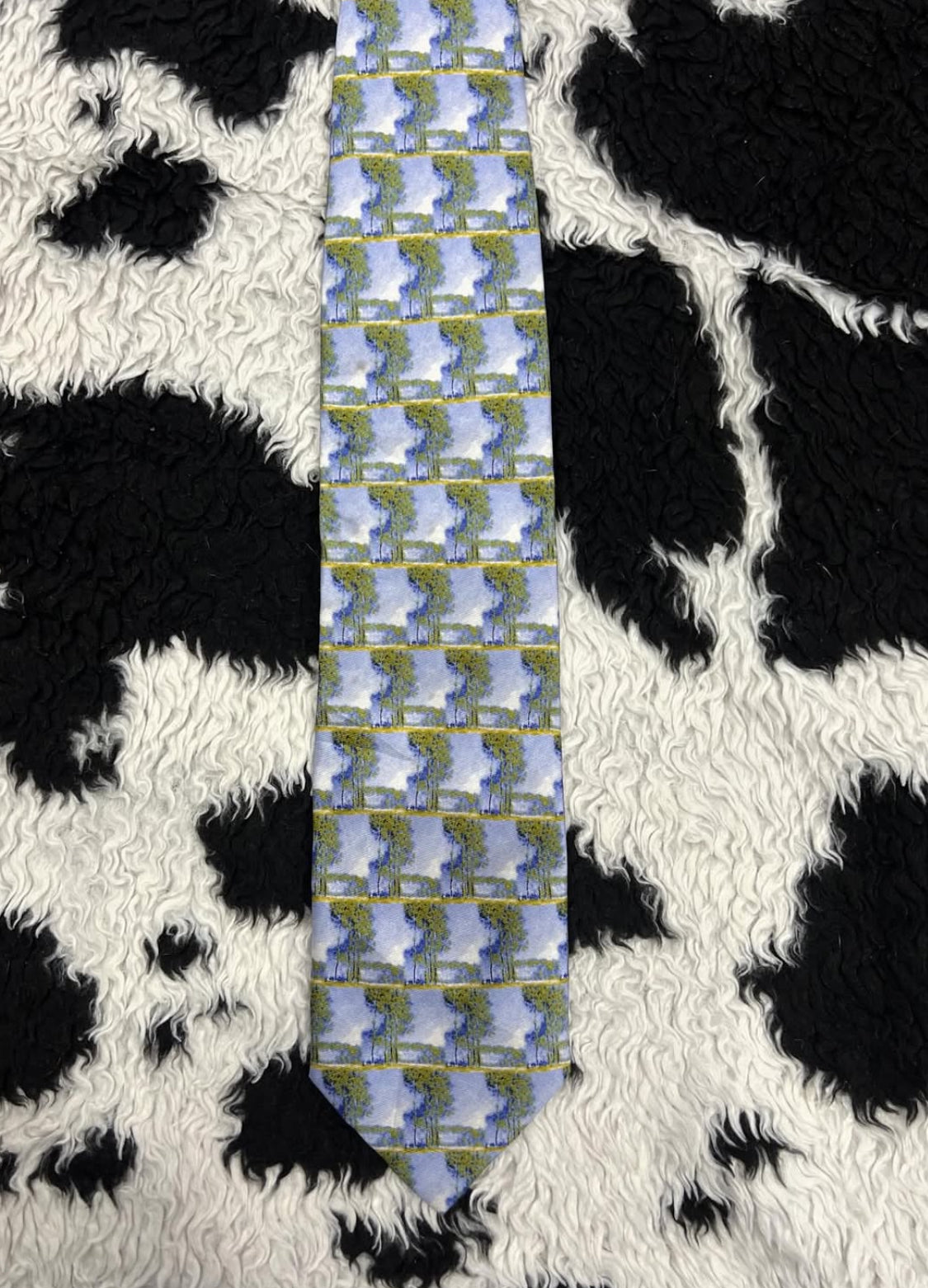Claude Monet Inspired Tie