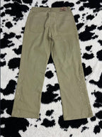 Olive Green Embroidered Pants (Waist 30)