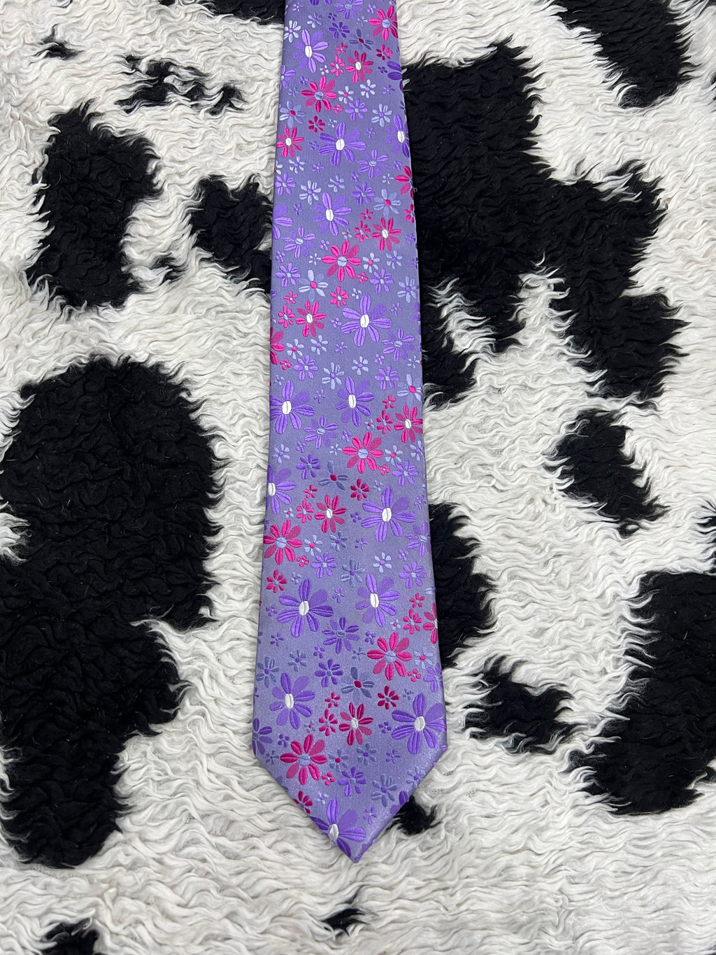 Purple & Pink Floral Tie