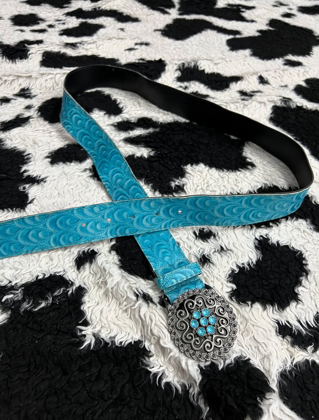 Floral Buckle Belt