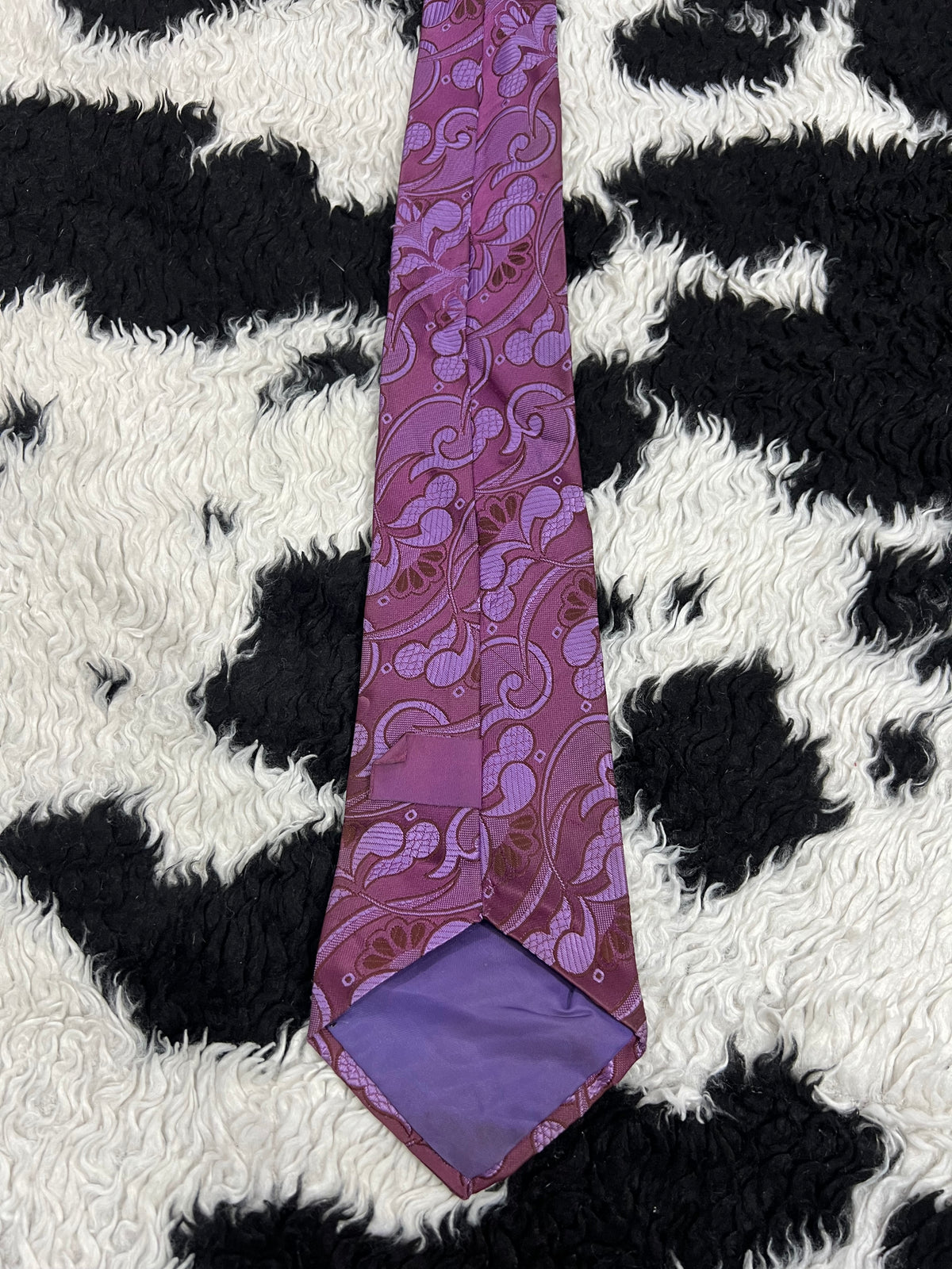 Purple Fully Embroidered Tie