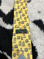 Clocks Graphic Tie