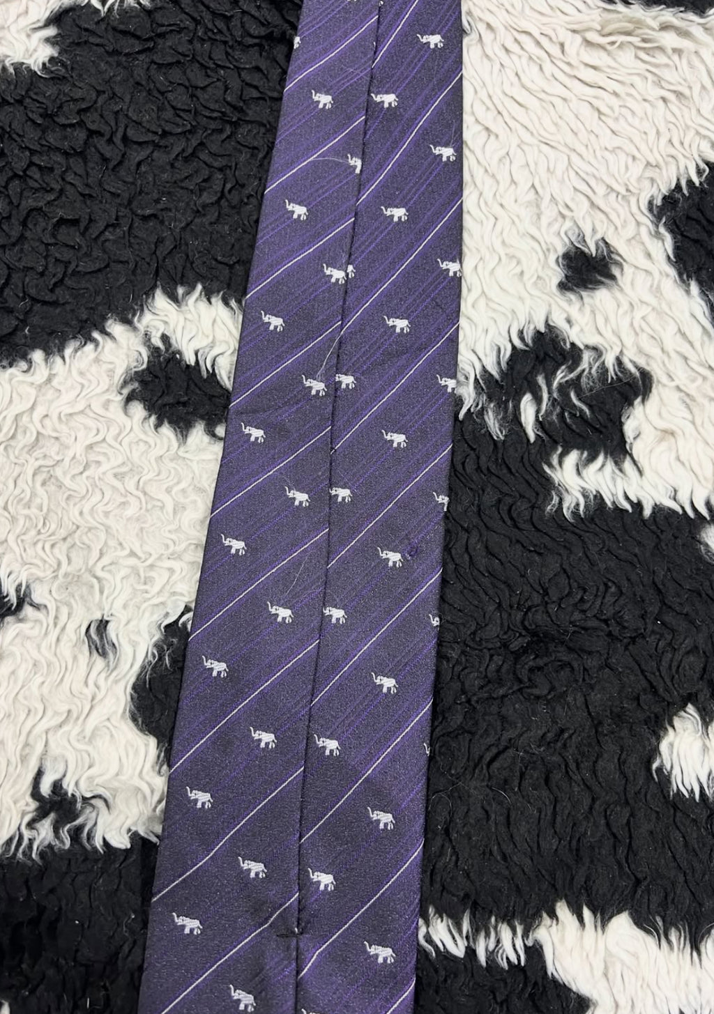 Purple Elephants Tie