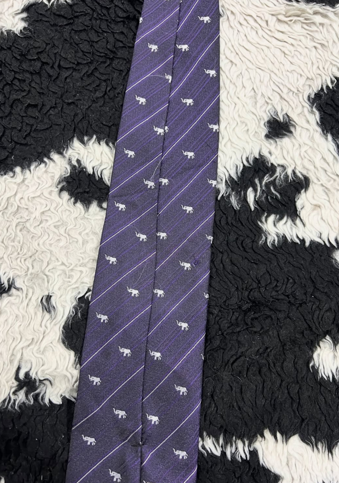 Purple Elephants Tie