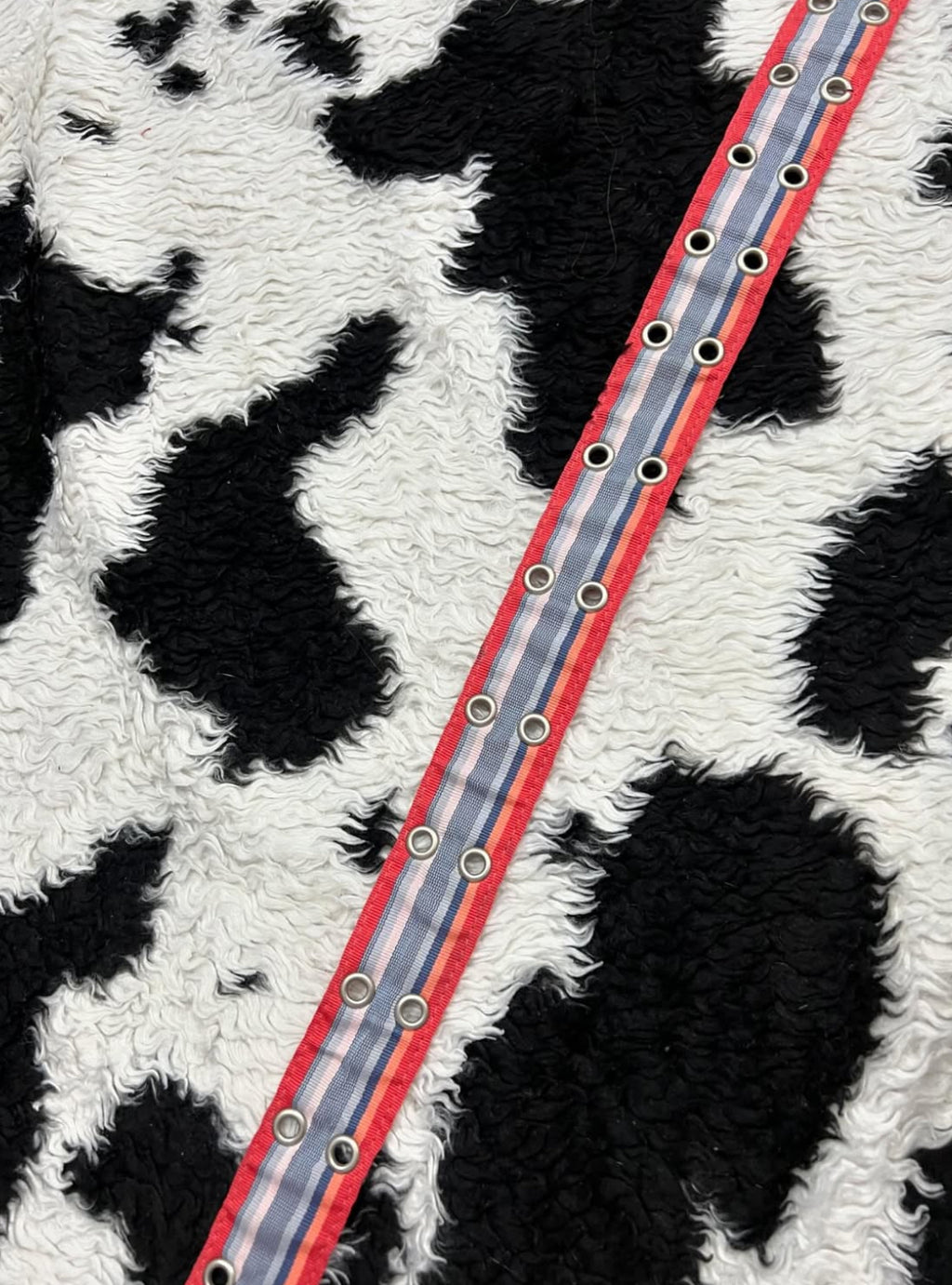 Pink & Blue Double Hole Belt