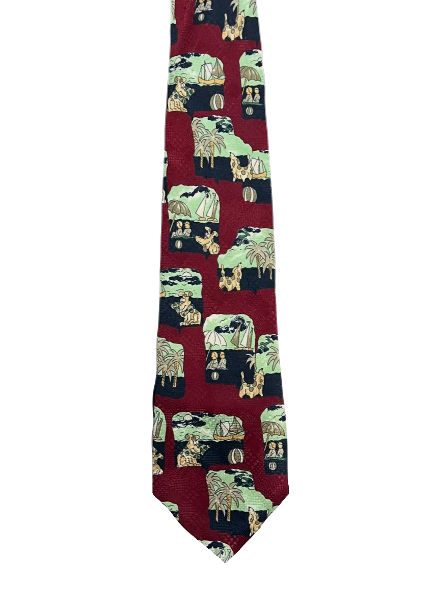 Dog at the Beach Tie
