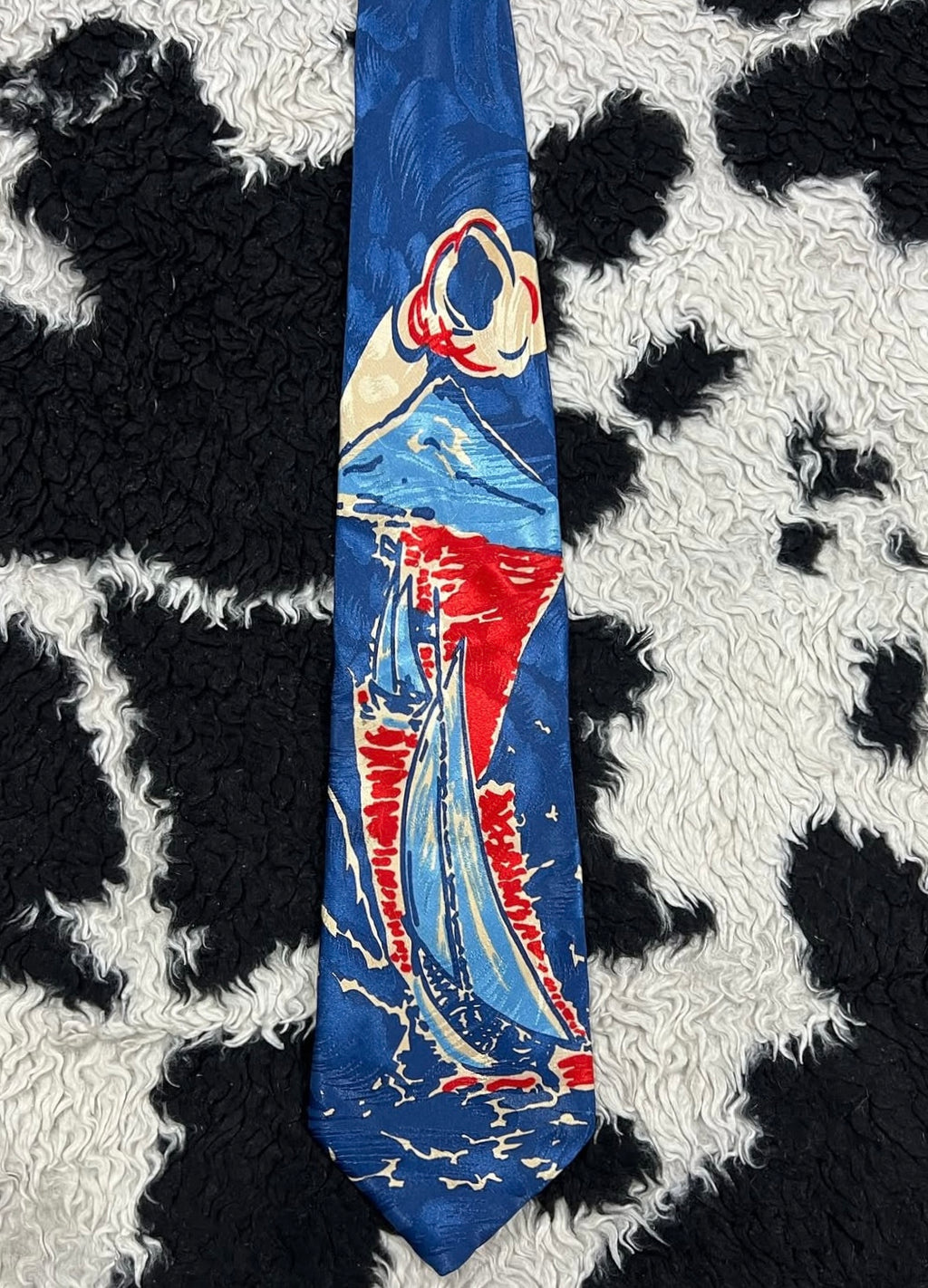 Sailing Boat & Island Tie