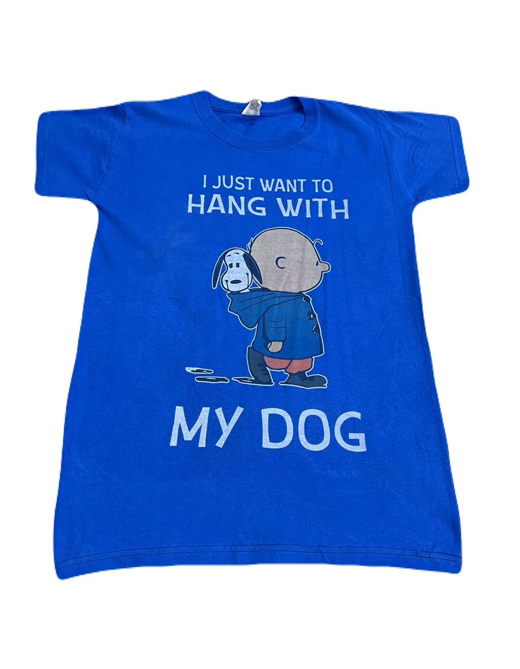 Snoopy & Charlie Brown Hang Out with my Dog Tee (Medium)