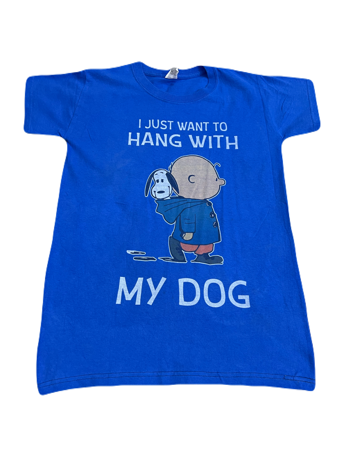 Snoopy & Charlie Brown Hang Out with my Dog Tee (Medium)