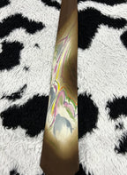 Brown Abstract Art Narrow Tie