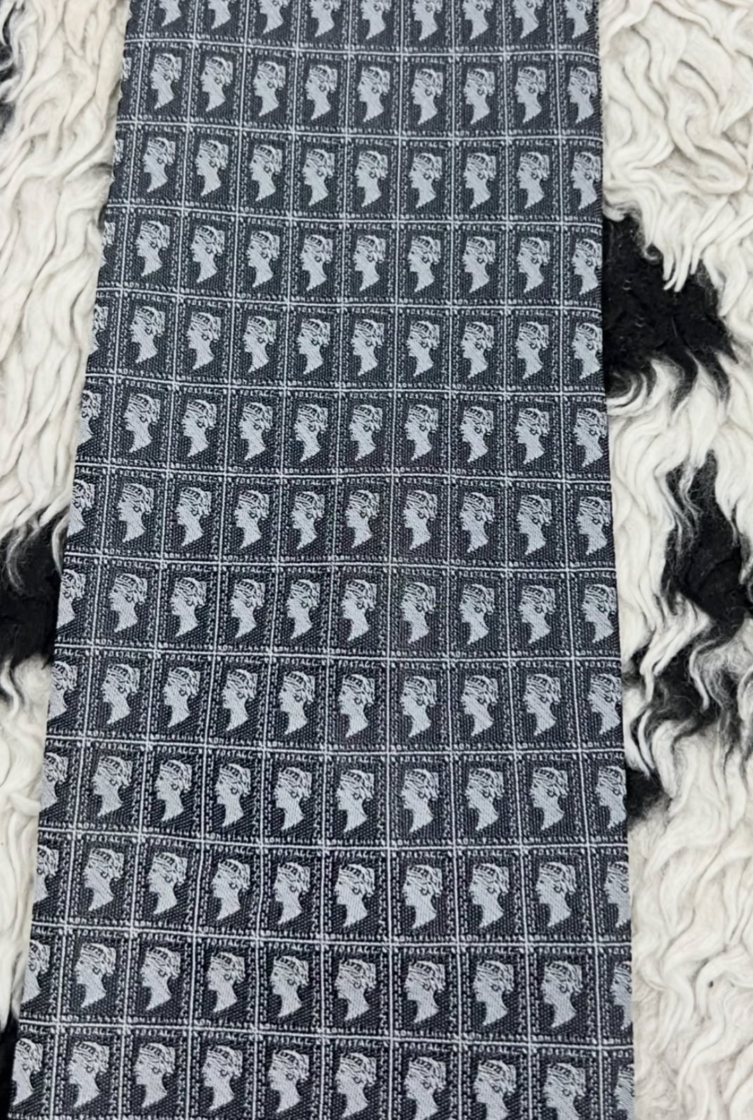 Grey Stamps Tie