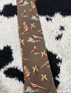 Brown Pheasants Tie