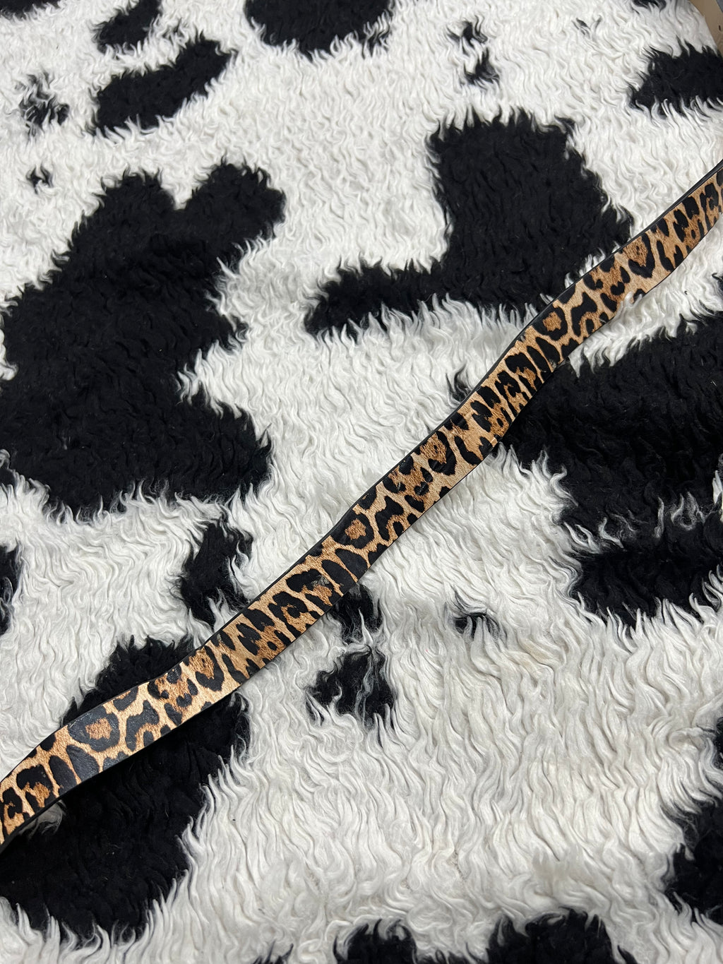 Narrow Cheetah Print Belt
