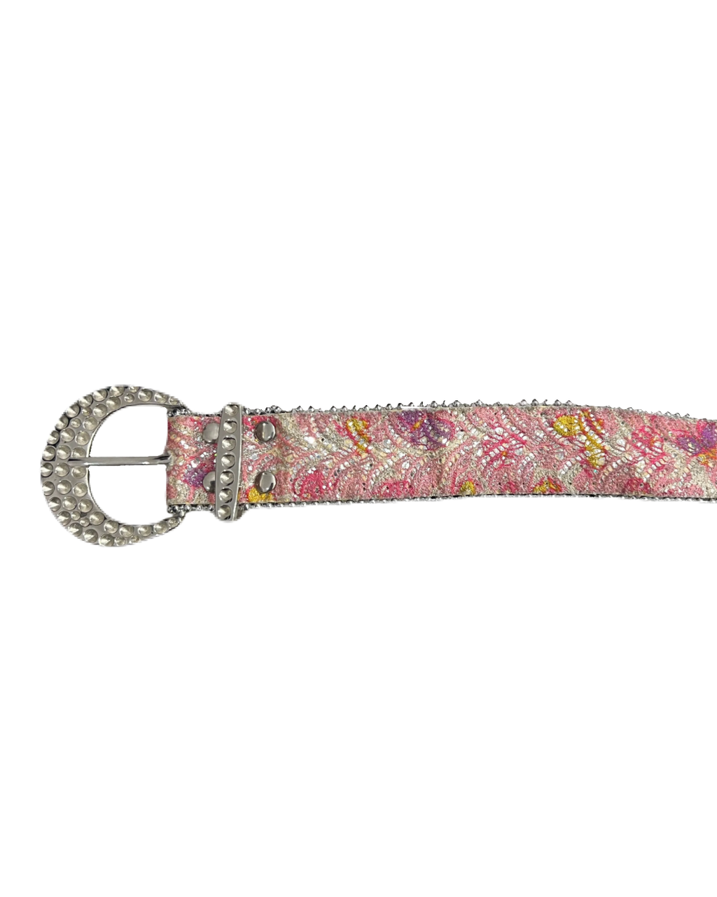 Glitter Pink Lace Belt