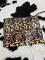 "Take Me to The Beach" Cheetah Print Pouch