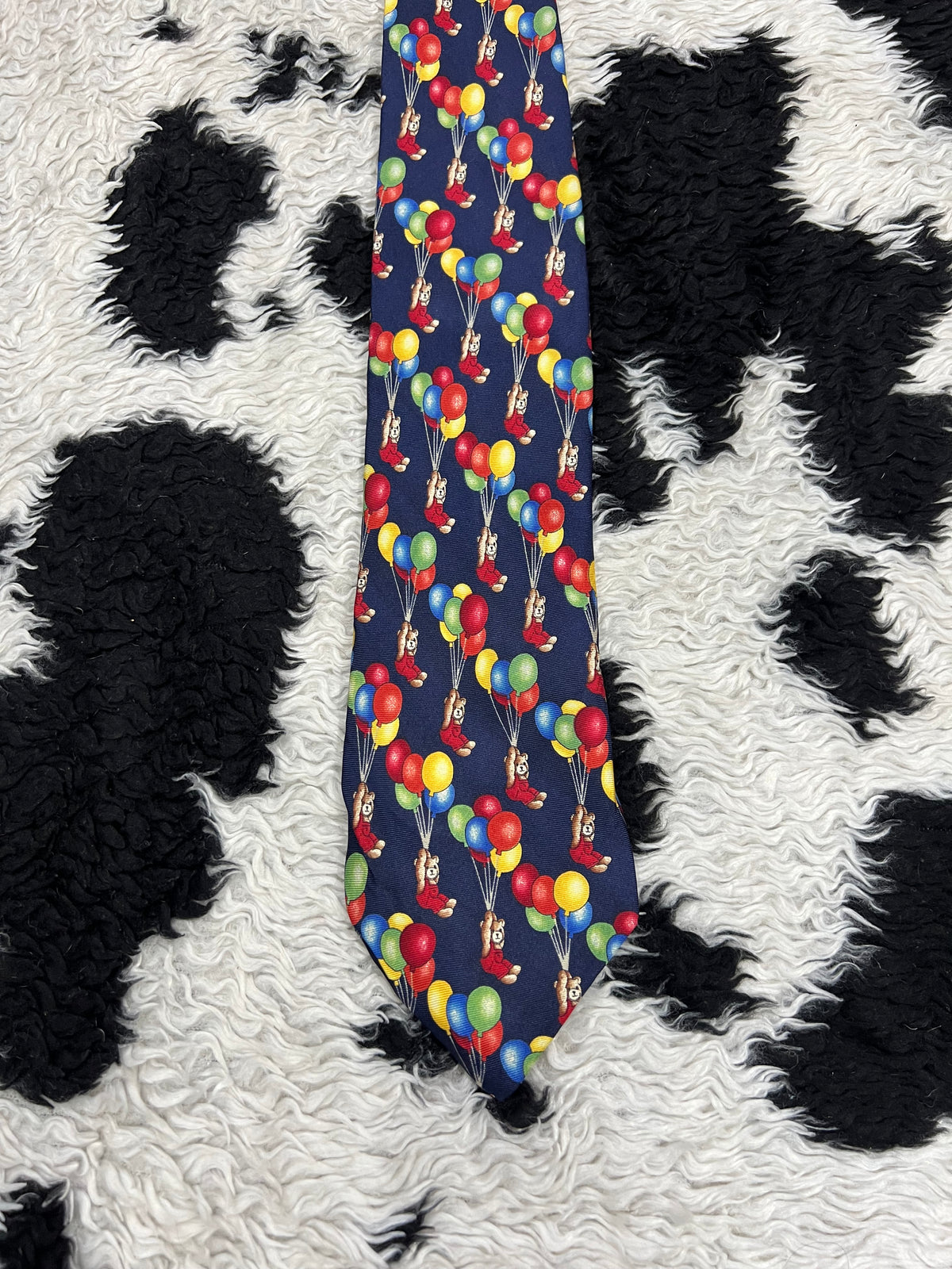 Teddy Bear with Balloons Tie