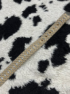 Cream-Colored Studded Belt