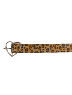 Heart Buckle Cheetah Print Belt