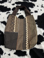 Brown Patchwork Bag