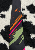 Black Abstract Art Tie