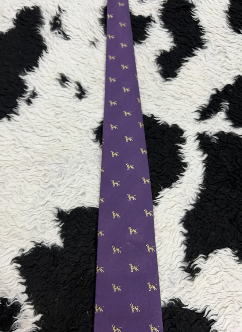 Embroidered Dogs Tie