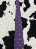 Embroidered Dogs Tie