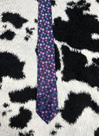 Double TWO Purple Floral Tie