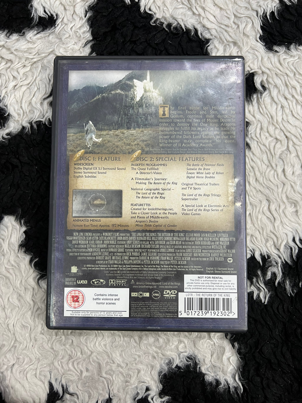Lord of the Rings DVDs (Two Disc Sets)
