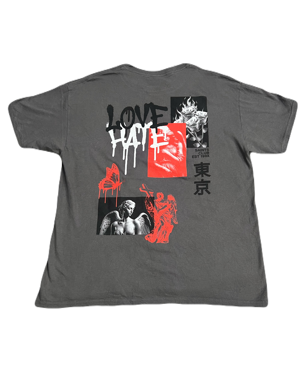 Love - Hate Double Sided Print Tee (Large)