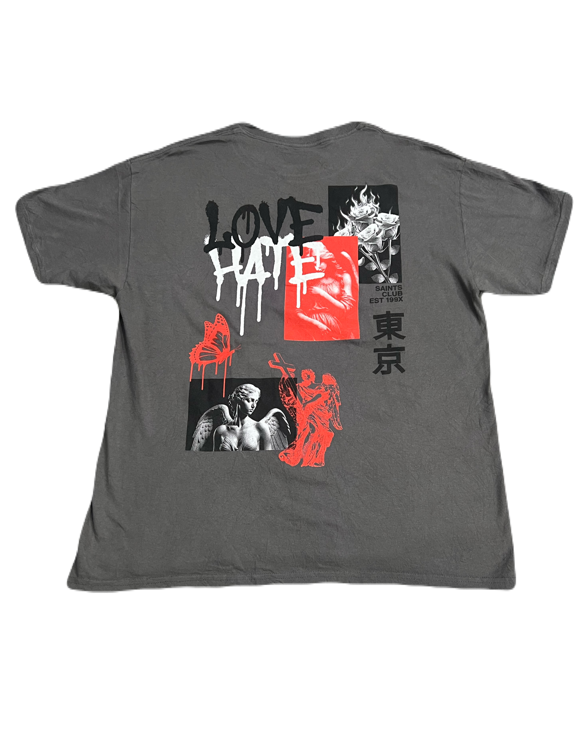 Love - Hate Double Sided Print Tee (Large)