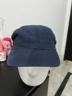 Dark Blue Buttoned Cap