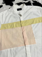 Mind Bridge White Patchwork Buttonup