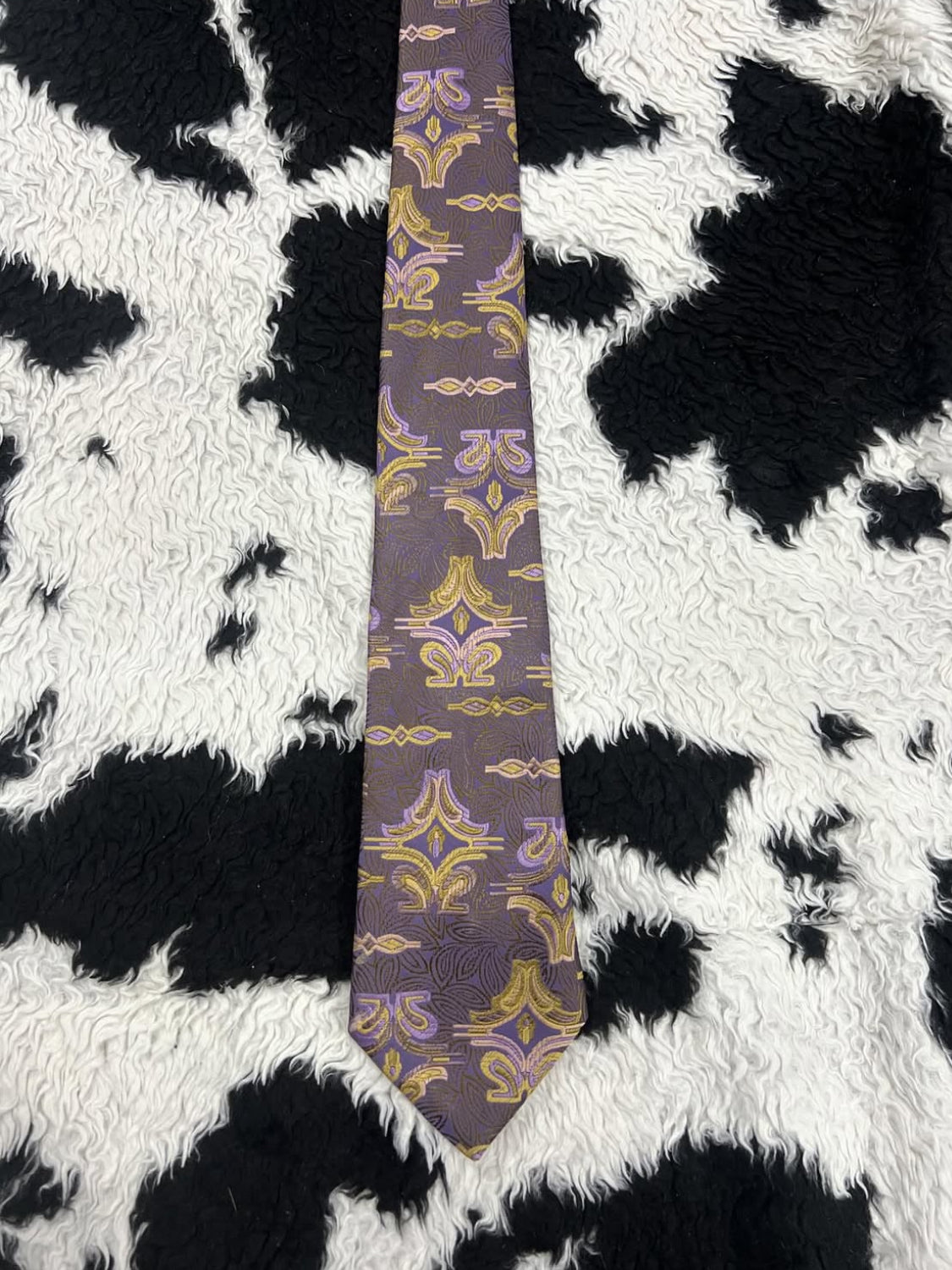 TOOTAL Purple & Gold Tie