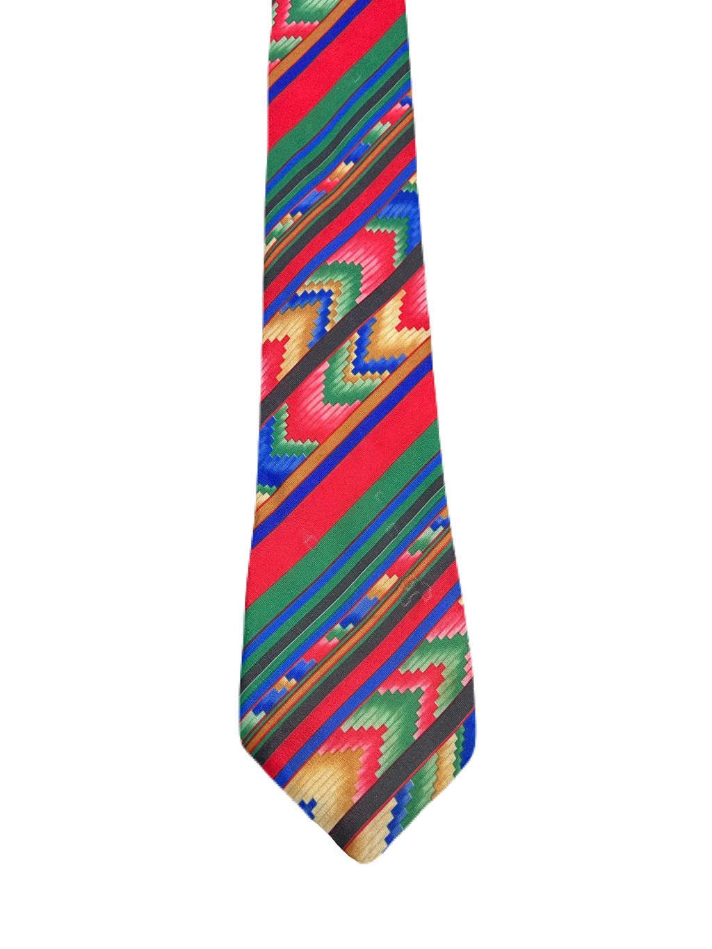Vibrant Geometric Tie