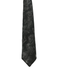 Ketch Black Embroidered Narrow Tie
