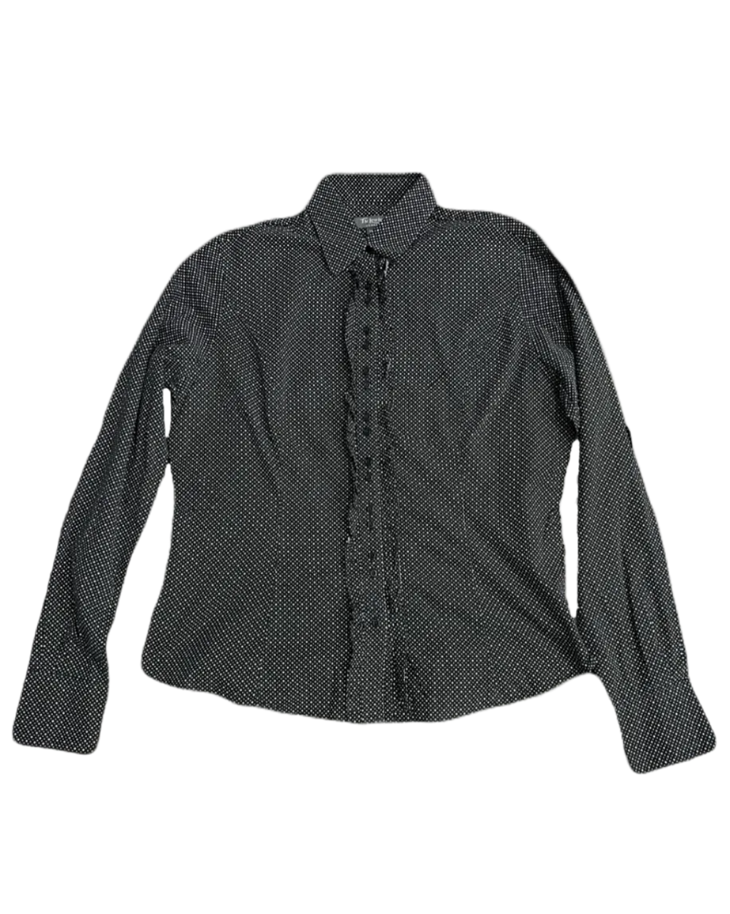 TM Lewins Black Dotted Women's Buttonup
