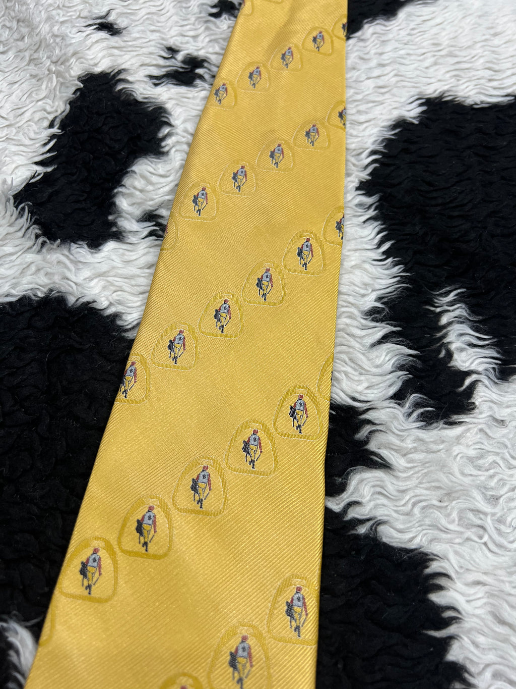 Equestrian Embroidered Tie