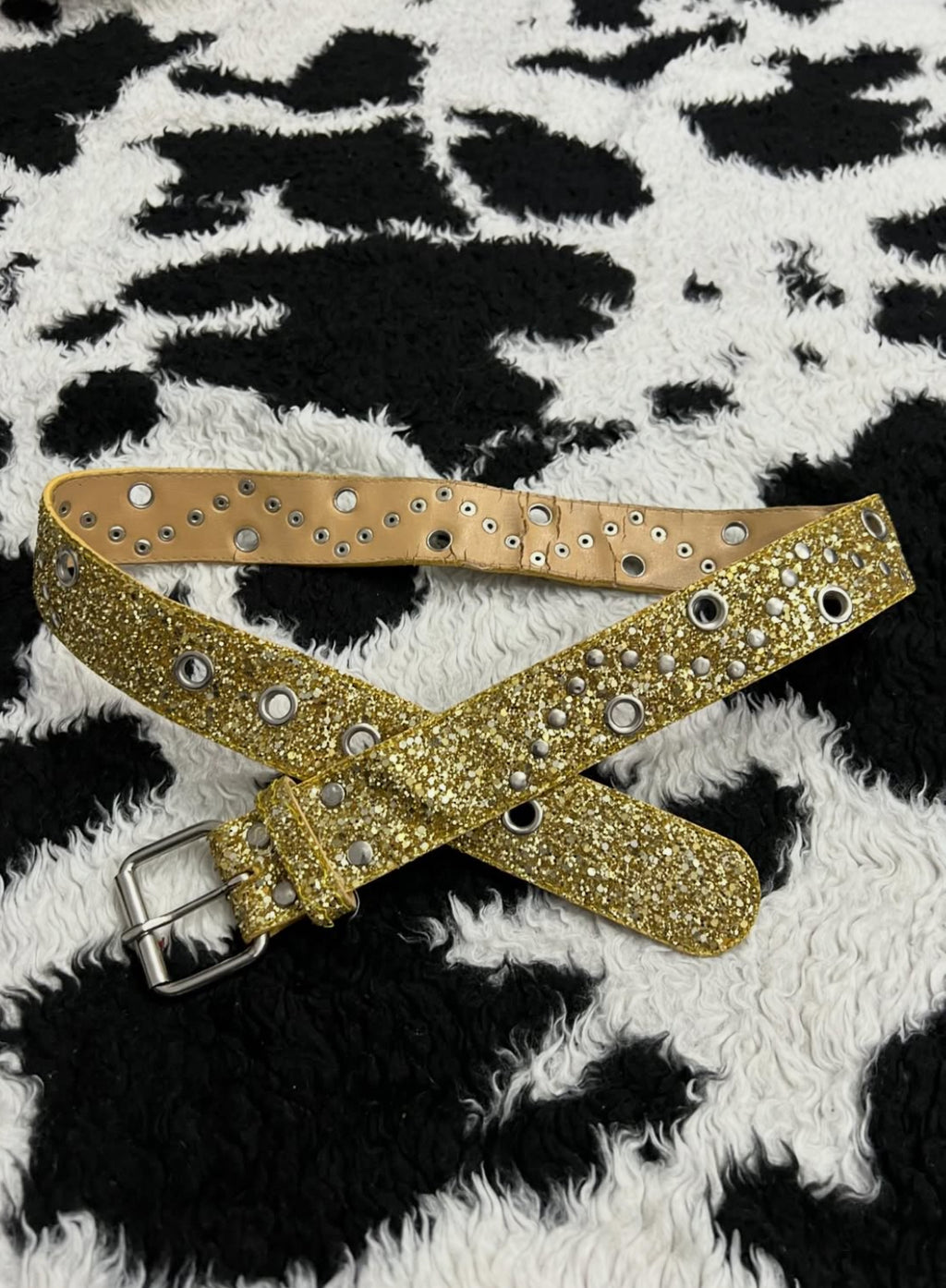 Golden Glitter Belt