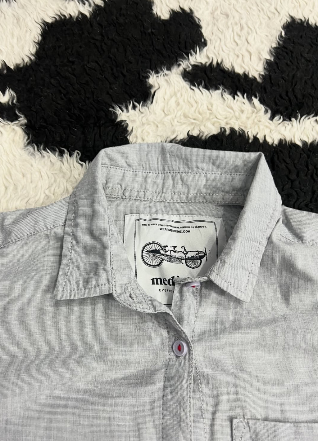 Skull Embroidered Buttonup