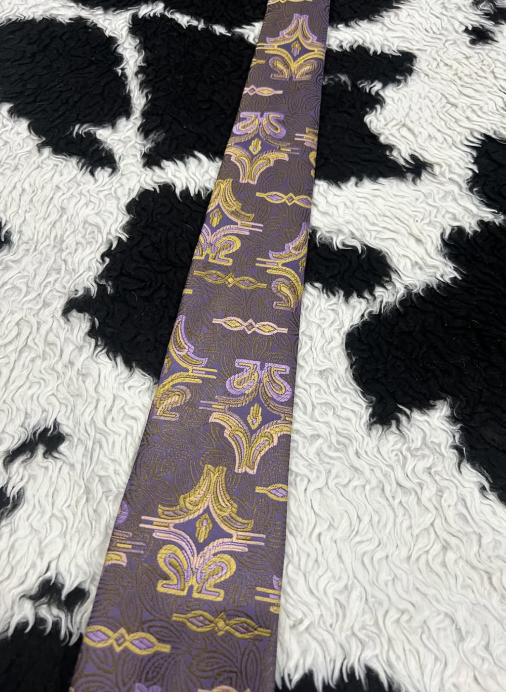 TOOTAL Purple & Gold Tie