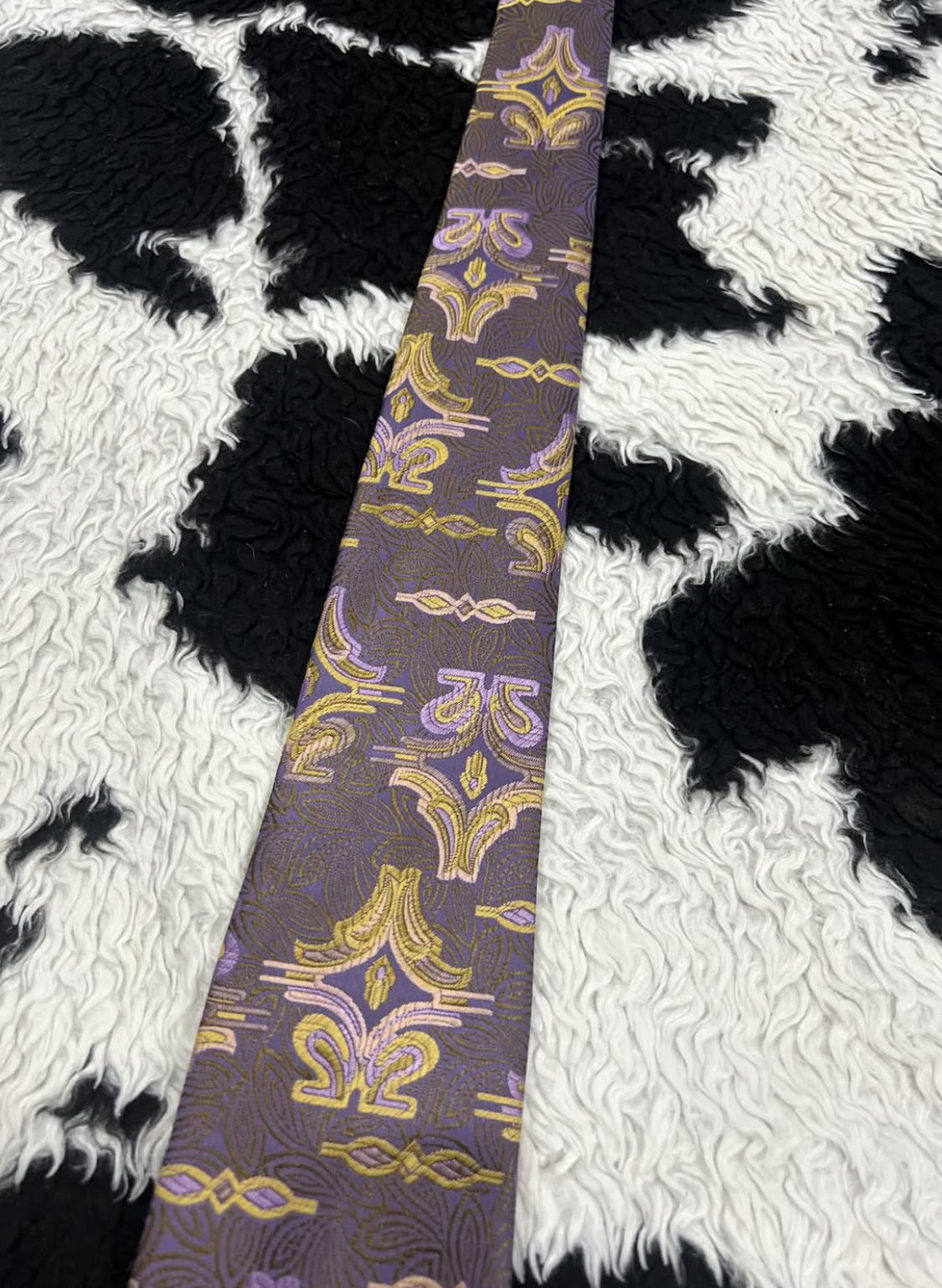 TOOTAL Purple & Gold Tie