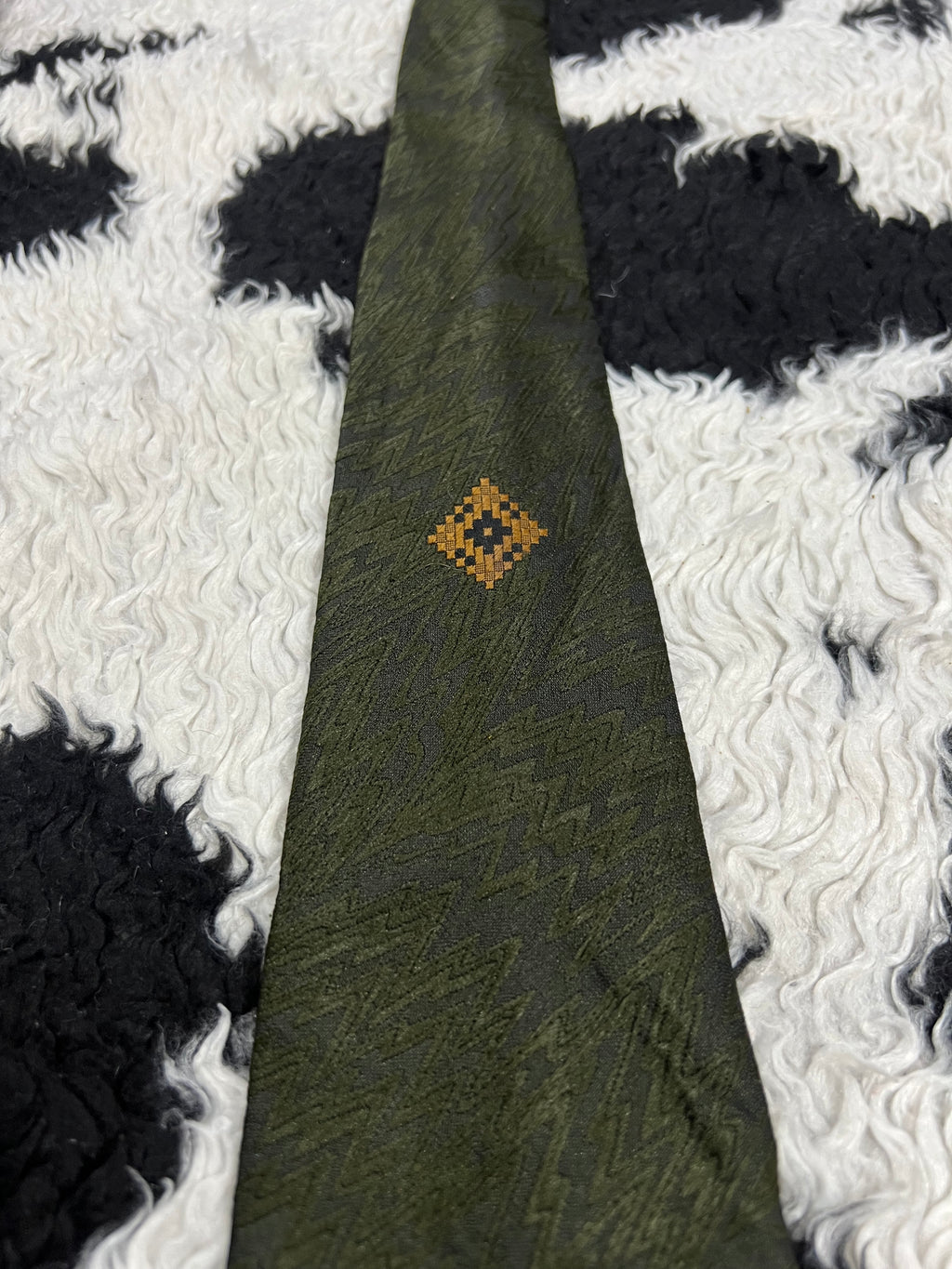 St. Micheal Geometric Green Tie
