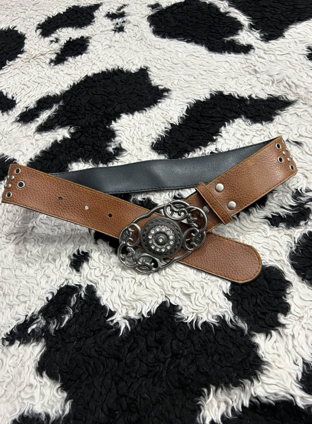Vintage Brown Buckle Belt